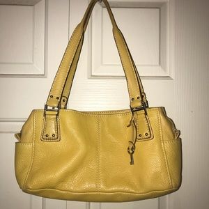 Fossil pebbled leather handbag/purse